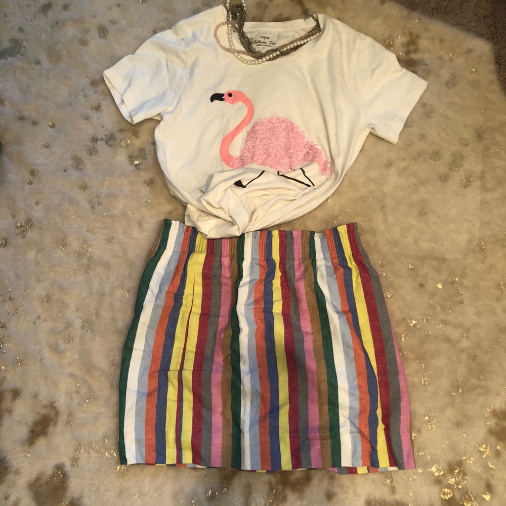 J. Crew high waisted above the knee skirt NWOT